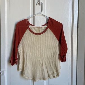 Free people baseball Henley